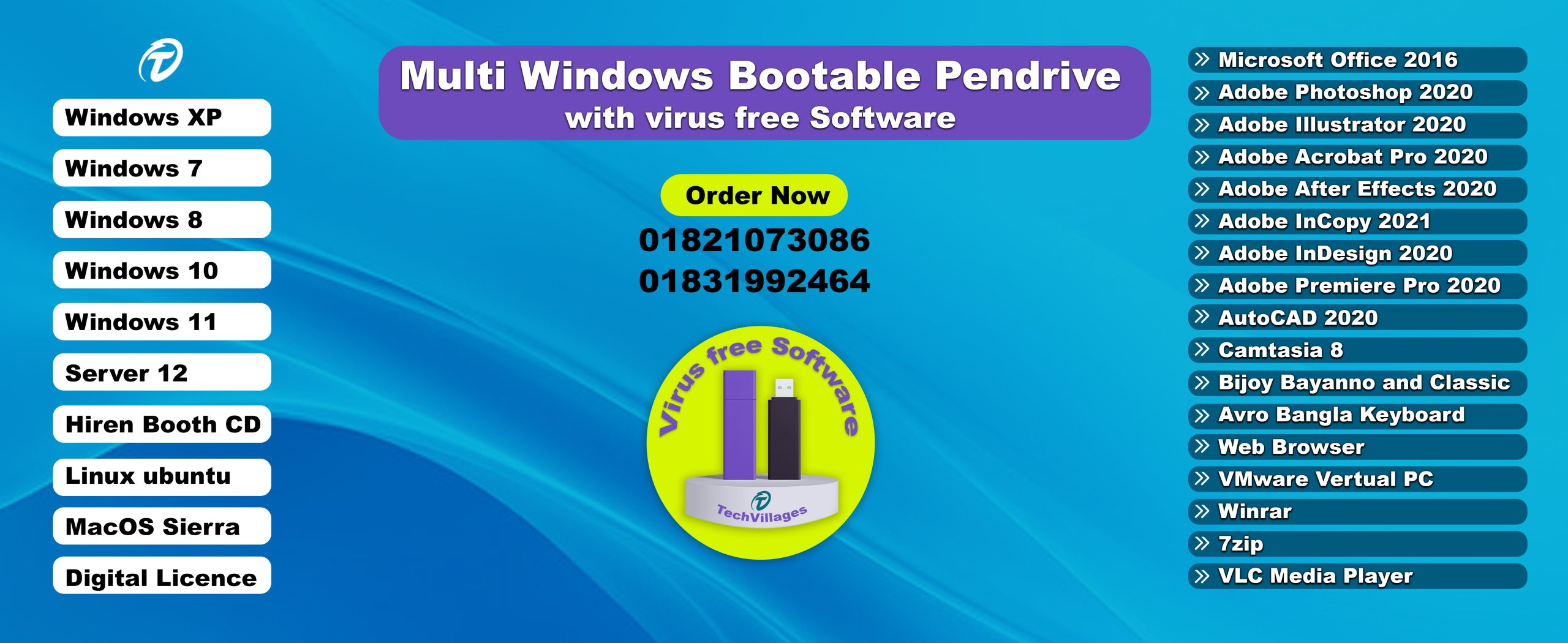 Multi Windows Bootable Pendrive